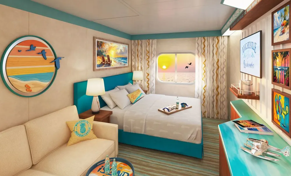 Wake Ocean View Staterooms aboard Margaritaville at Sea Beachcomber