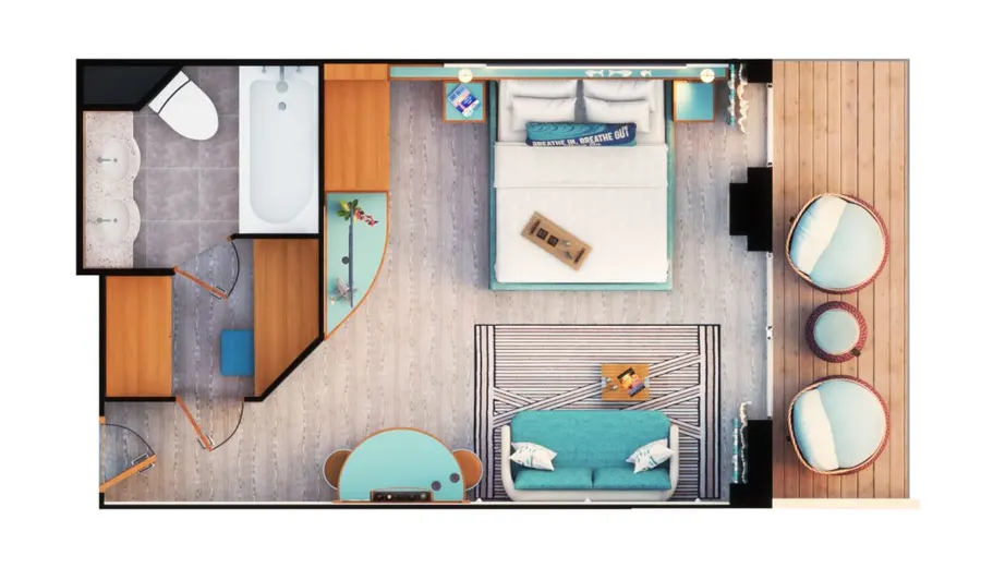 Grand Terrace Suites aboard Margaritaville at Sea Beachcomber — photo 3