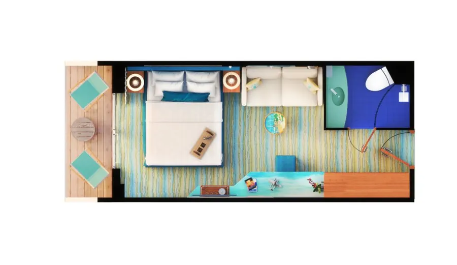 Partial View Balcony Staterooms aboard Margaritaville at Sea Islander — photo 4